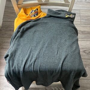 Ski-Doo Gray and Yellow Turtlenecks